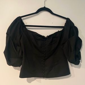 Marciano Guess Black Off-the-shoulder top